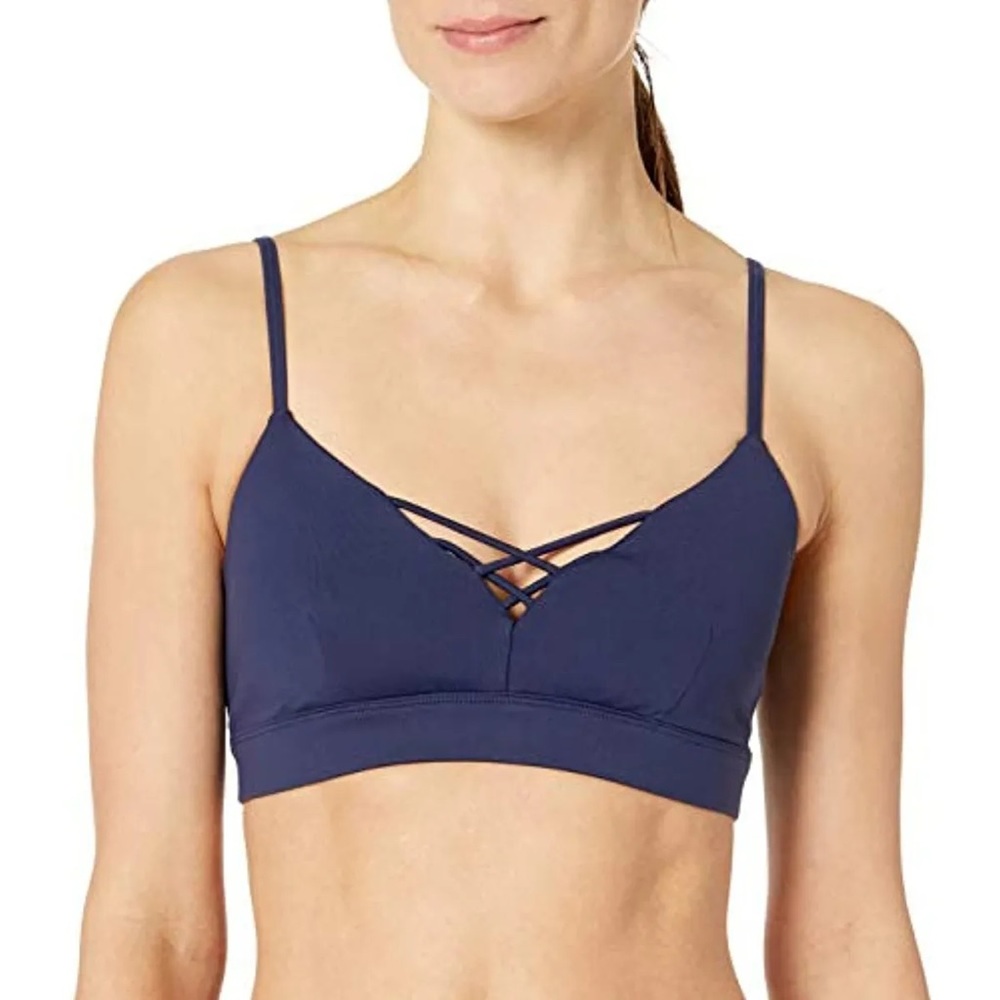 Alo Interlace Yoga Sports Bra Rich Navy S